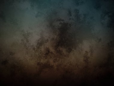 Üzerinde saat olan karanlık ve kirli bir duvar.