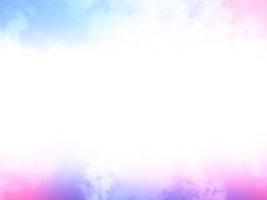 Bulutlu pembe ve mavi bir gökyüzü ve bir uçak