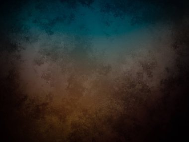 Koyu mavi ve kahverengi bir arka plan ve soluk bir etki