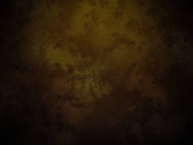 Koyu kahverengi arka plan, sarı ve siyah desenli.