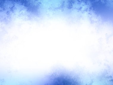 Gökyüzü ve bulutları olan mavi ve beyaz bir arkaplan