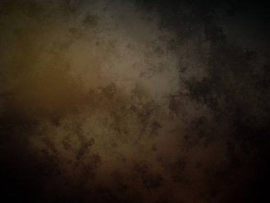 Üzerinde saat olan karanlık ve kirli bir duvar.