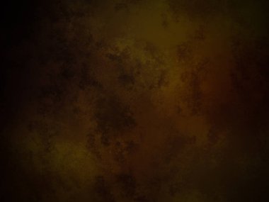 Koyu kahverengi arka plan, sarı ve siyah desenli.