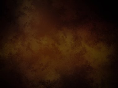 Koyu kahverengi ve turuncu arka plan ve saat.