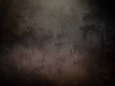 Üzerinde saat olan karanlık ve kirli bir duvar.