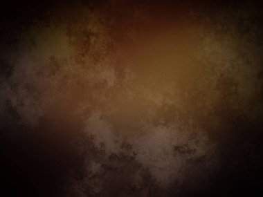 Solmuş turuncu ve sarı kenarlı koyu kahverengi bir arka plan.