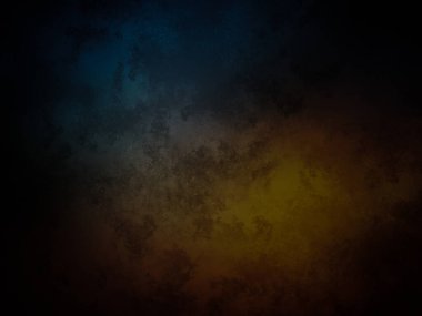 sarı ve mavi ışıklı koyu bir arkaplan.