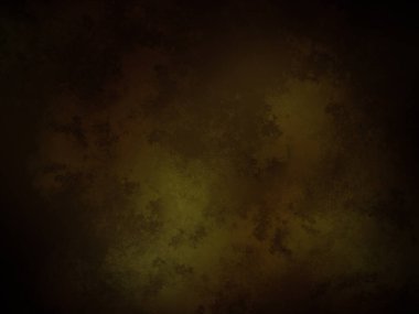 Koyu kahverengi arka plan, yeşil ve sarı renk.