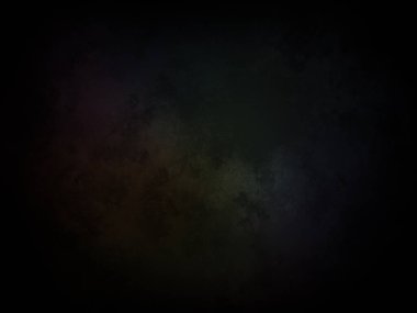 Karanlık gökyüzü ve gökkuşağı ışığıyla siyah bir arkaplan.