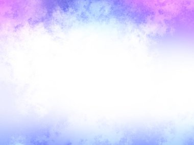 Beyaz merkezli, renkli bir bulut.