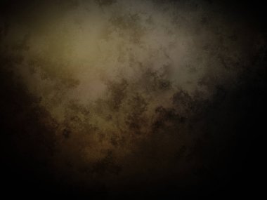 Üzerinde saat olan karanlık ve kirli bir duvar.