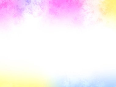 Metin için beyaz boşluğu olan gökkuşağı renkli bir arkaplan