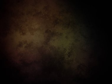 Koyu bir arka plan, yeşil ve mor bir ışık