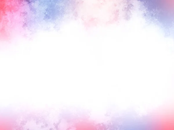 a red, white and blue background with a white cloud