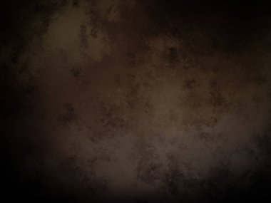 Koyu kahverengi arka plan ve küçük beyaz bir saat.