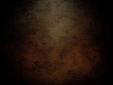 Koyu kahverengi bir arka plan ve yukarıdan gelen bir ışık.