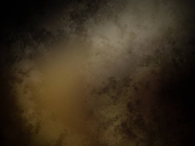 Üzerinde saat olan karanlık ve kirli bir duvar.