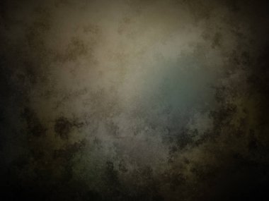 Koyu ve kirli bir arka plan, yeşil ve mavi renkli.