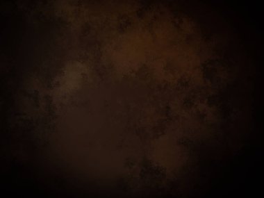 Koyu kahverengi arka plan ve küçük beyaz bir saat.