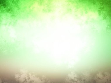 Gökyüzü ve bulutları olan yeşil ve sarı bir arkaplan