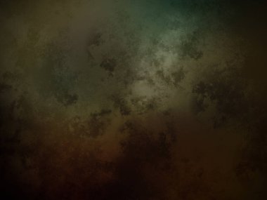 Koyu ve kirli bir arka plan, yeşil ve kahverengi