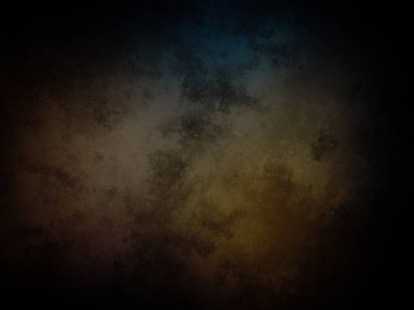 koyu bir arkaplan, mavi ve sarı renkli.