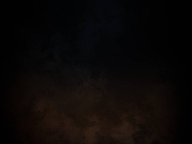 Siyah duvarı ve siyah tavanı olan karanlık bir oda.