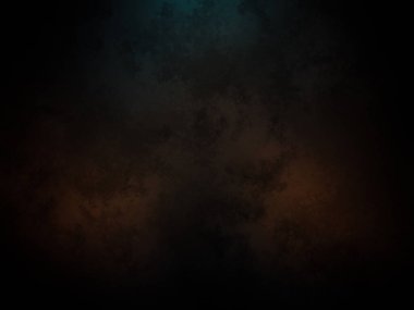 koyu bir arka plan, mavi ve turuncu bir parıltı.