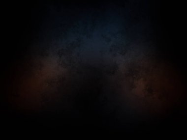 koyu bir arka plan, mavi ve turuncu bir parıltı.