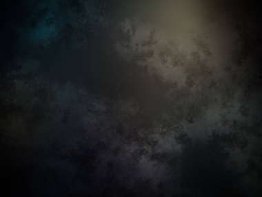 Siyah ve mavi renk şemasına sahip koyu bir arkaplan