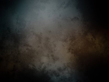 Üzerinde saat olan karanlık ve kirli bir duvar.