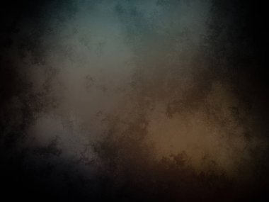 koyu bir arka plan, mavi ve turuncu renkli.