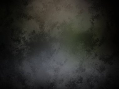 Siyah ve yeşil bir arka plan, koyu benekli.