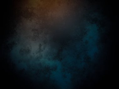 Bulanık efektli koyu mavi ve turuncu bir arkaplan