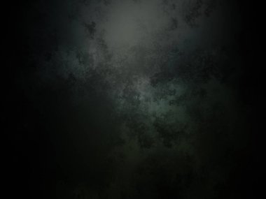 Karanlık ve bulutlu bir gökyüzü ve bulutların arasında parlayan bir ışık.