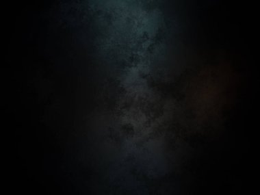 Siyah ve mavi renk şemasına sahip koyu bir arkaplan