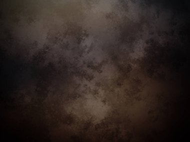 Üzerinde saat olan karanlık ve kirli bir duvar.