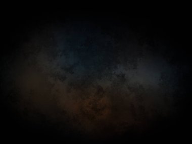 koyu bir arka plan, mavi ve turuncu bir parıltı.