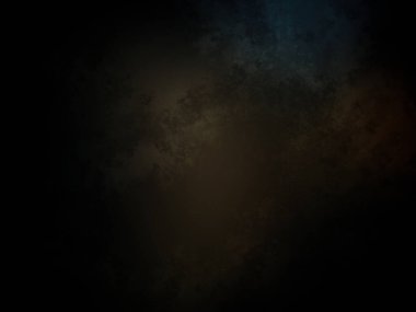 Siyah arka planı ve mavi ve turuncu arkaplanı olan koyu bir arka plan.