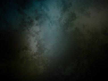 Siyah beyaz saati olan koyu mavi ve yeşil bir arka plan.