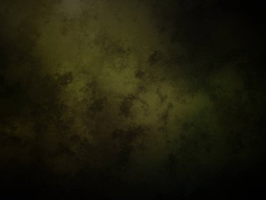 Koyu yeşil ve siyah arkaplan ve saat.