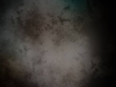 Siyah arkaplanı olan karanlık ve kirli bir duvar.