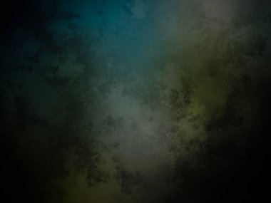 Koyu mavi ve yeşil arka plan ve beyaz saat.