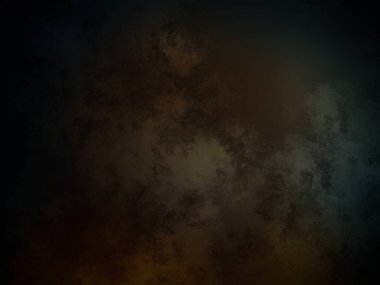 Koyu ve kirli bir arka plan, sarı ve mavi renkli.