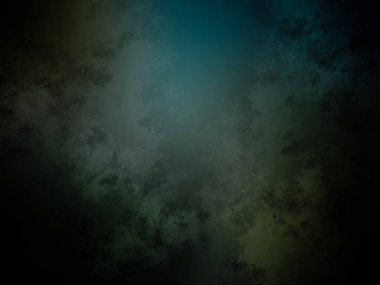 Koyu mavi ve yeşil arka plan ve beyaz saat.