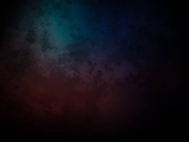 koyu bir arkaplan, mavi ve kırmızı renkli.