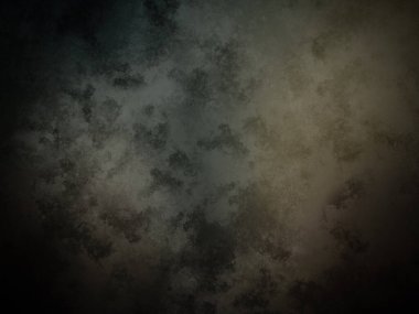 Siyah arkaplanı olan karanlık ve kirli bir duvar.