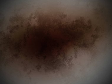 Siyah merkezli kahverengi bir madde.