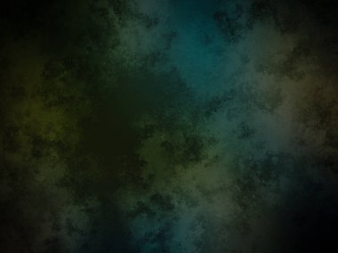 Koyu yeşil ve mavi bir arka plan ve soluk bir etki