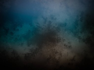 Koyu mavi ve yeşil arka plan ve beyaz saat.